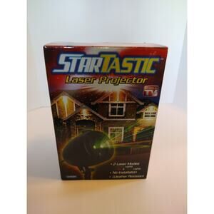StarTastic Action Laser Show Projector Christmas 2 Modes 3d House Lights